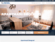 Tablet Screenshot of apartmani-u-beogradu.com
